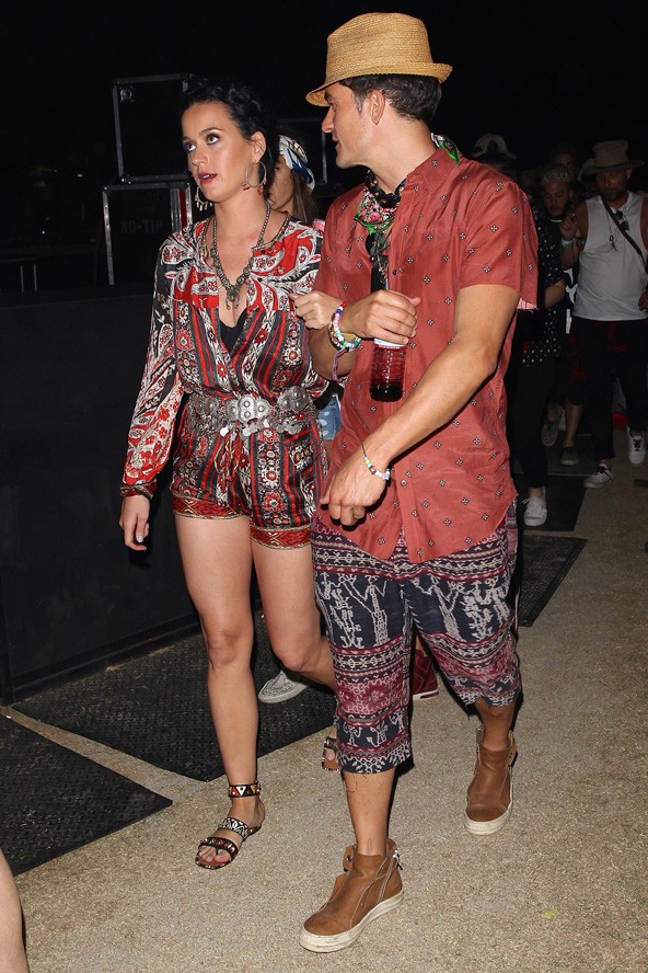 katy perry, orlando bloom, coachella, fesztivál, összeöltöztek, álompár