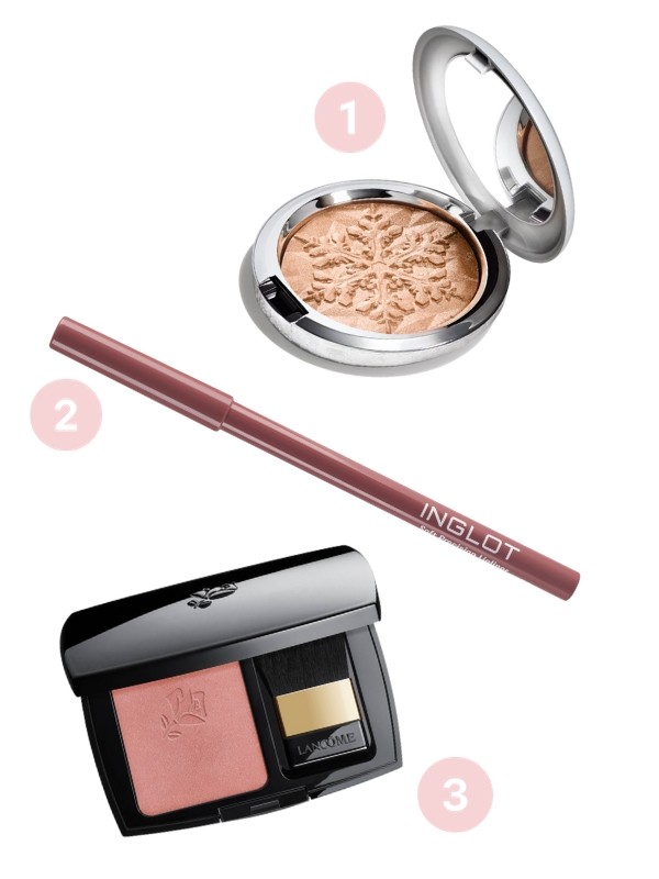 1. Extra Dimension Skinfinish highlighter (Gleamscape) MAC 15 900 Ft, 2. Soft Precision ajakceruza (77) INGLOT 5490 Ft, 3. Blush Subtil arcpirosító (Rose Sable) LANCOME 19 500 Ft