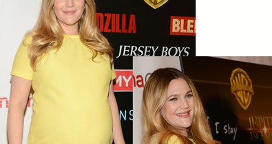 Drew Barrymore pocakja már óriási!