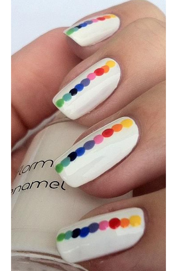 Manikűr szerda: Szivárvány a körmeidre!