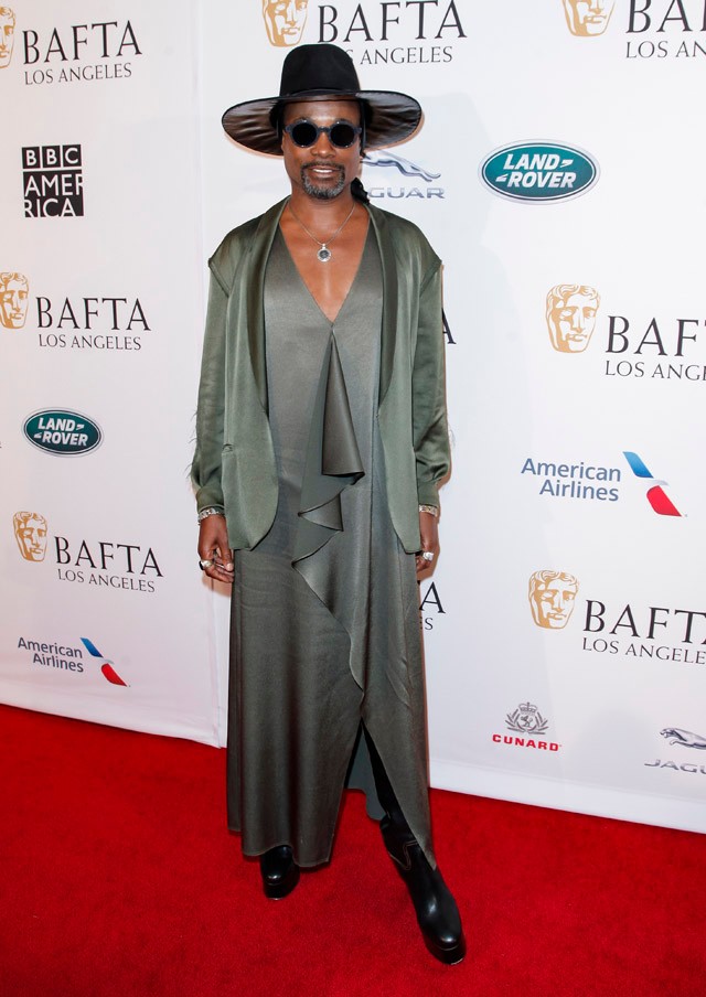 Billy Porter megint egy női ruhát viselt a Golden Globe előpartiján