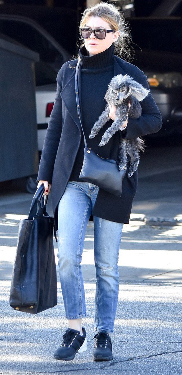 Ellen Pompeo ultrasikkes, a legmenőbb kiegészítője pedig a kutyája!