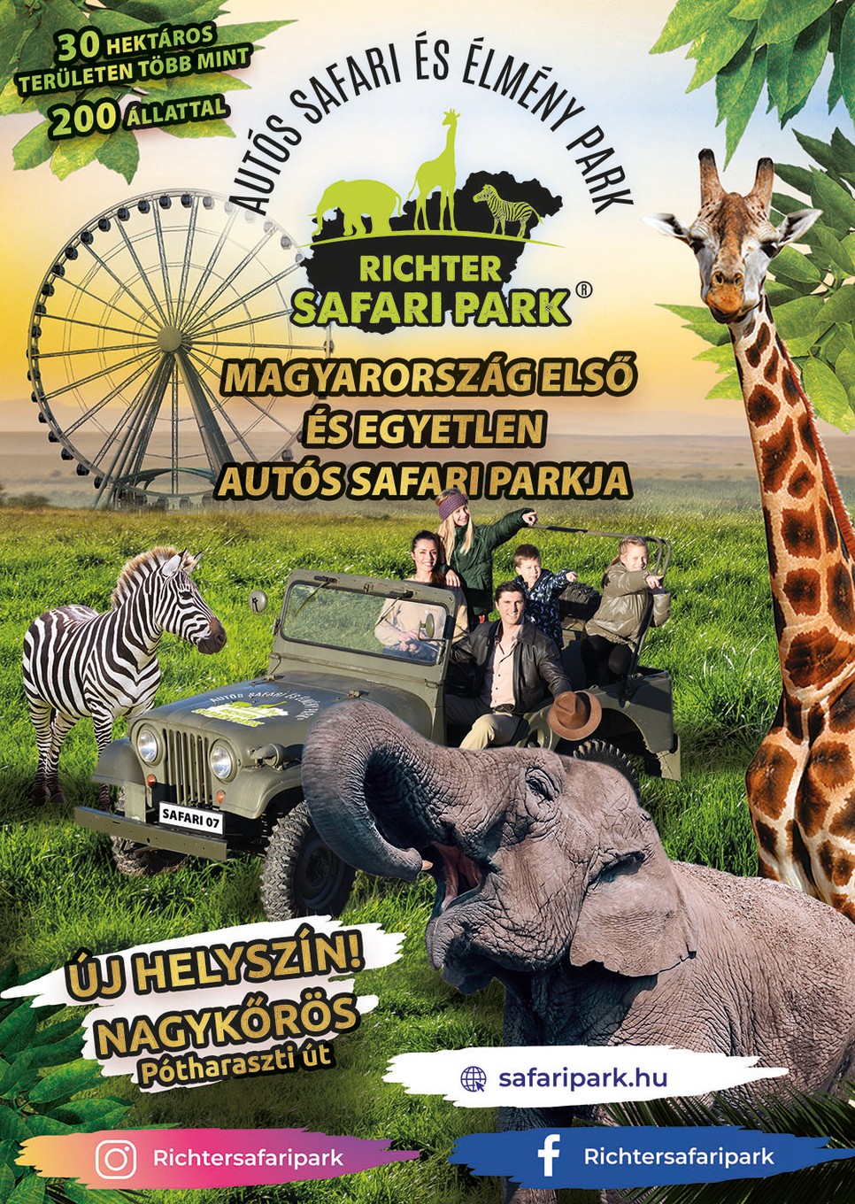 A nagykőrösi Richter Safari Park egy egyedülálló látnivaló lesz nemcsak az országban, de Közép-Európában is