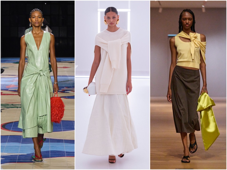 A Bottega Veneta, Brandon Maxwell és Sandy Liang sikkes csomói