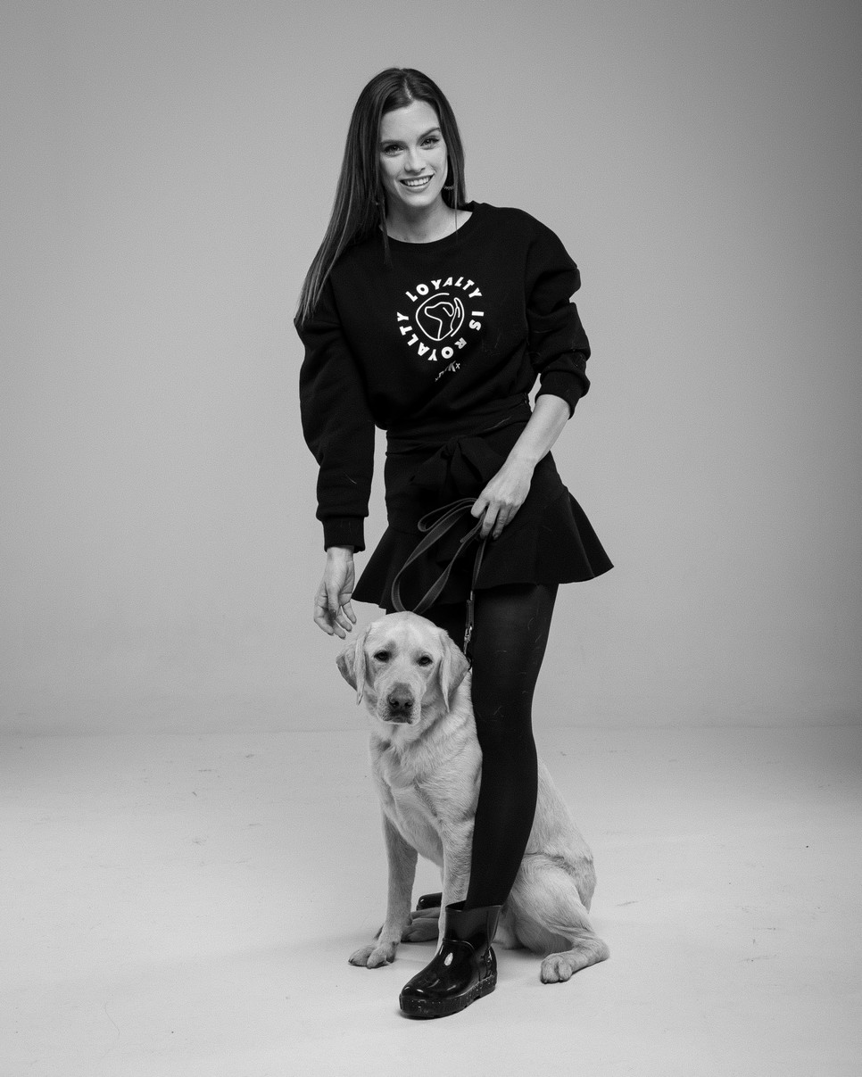 Gelencsér Timi sportoló is örömmel állt modellt a Dorko jótékonysági kampányában