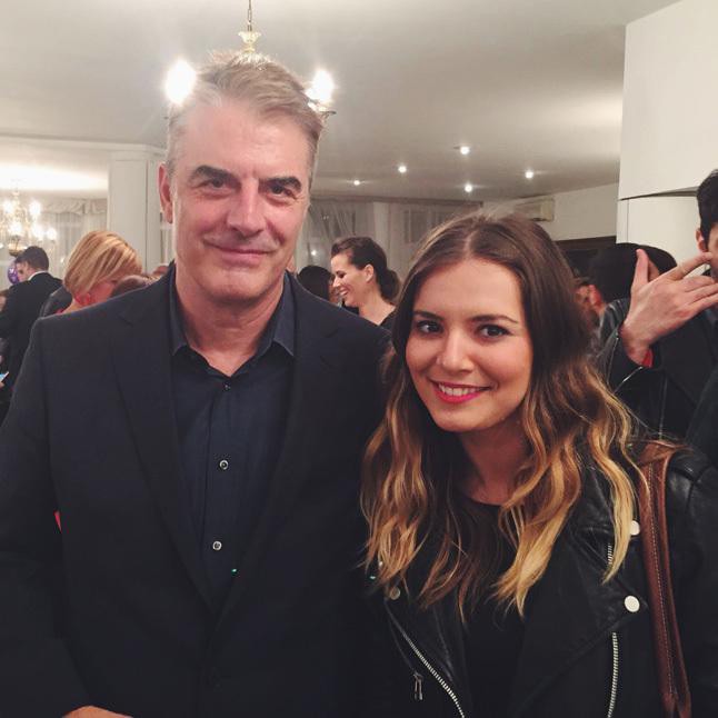 Chris Noth és Nagy-György Borbála szerkesztő