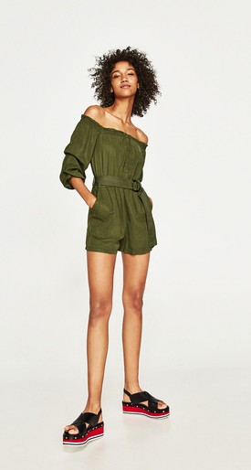 Khaki overál ZARA 9995 Ft- zara.com