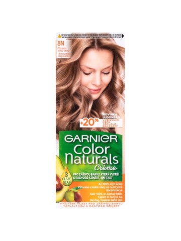 Color Naturals tartós hajfesték (8N Természetes világosszőke) GARNIER 1399 Ft/1 db GLAMOUR-kuponnal, 30% kedvezménnyel 979 Ft a Rossmann üzleteiben, online és a mobilapplikáción keresztül.