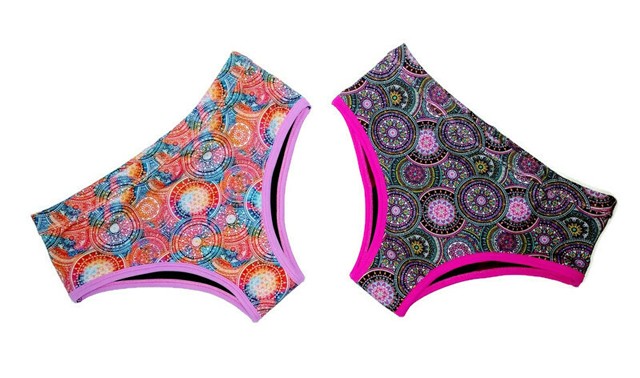 8. Színes mandalamintás menstruációs bugyik