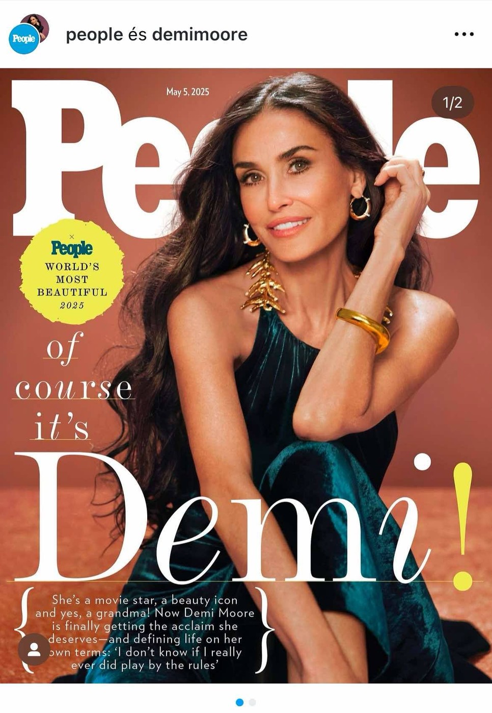 Demi Moore csak úgy sugárzik a People magazin címlapján