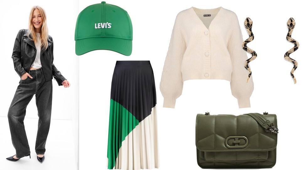 Modell GAP 37 490 Ft GLAMOUR-napokon 29 990 Ft, Kardigán F&F 8490 Ft GLAMOUR-napokon 6790 Ft, Szoknya F&F 7990 Ft GLAMOUR-napokon 6390 Ft, Sapka LEVI'S 8990 Ft GLAMOUR-napokon 7190 Ft, Táska PARFOIS 11 495 Ft GLAMOUR-napokon 9195 Ft, Fülbevaló PARFOIS 4995 Ft GLAMOUR-napokon 3995 Ft