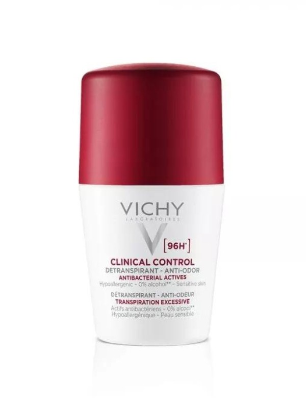 Clinical Control 96H izzadásgátló golyós dezodor VICHY 6499 Ft/50 ml (129,98 Ft/1 ml) GLAMOUR-kuponnal, 25% kedvezménnyel 4874,25 Ft a kijelölt partnerpatikákban és a www.unipatika.hu weboldalon