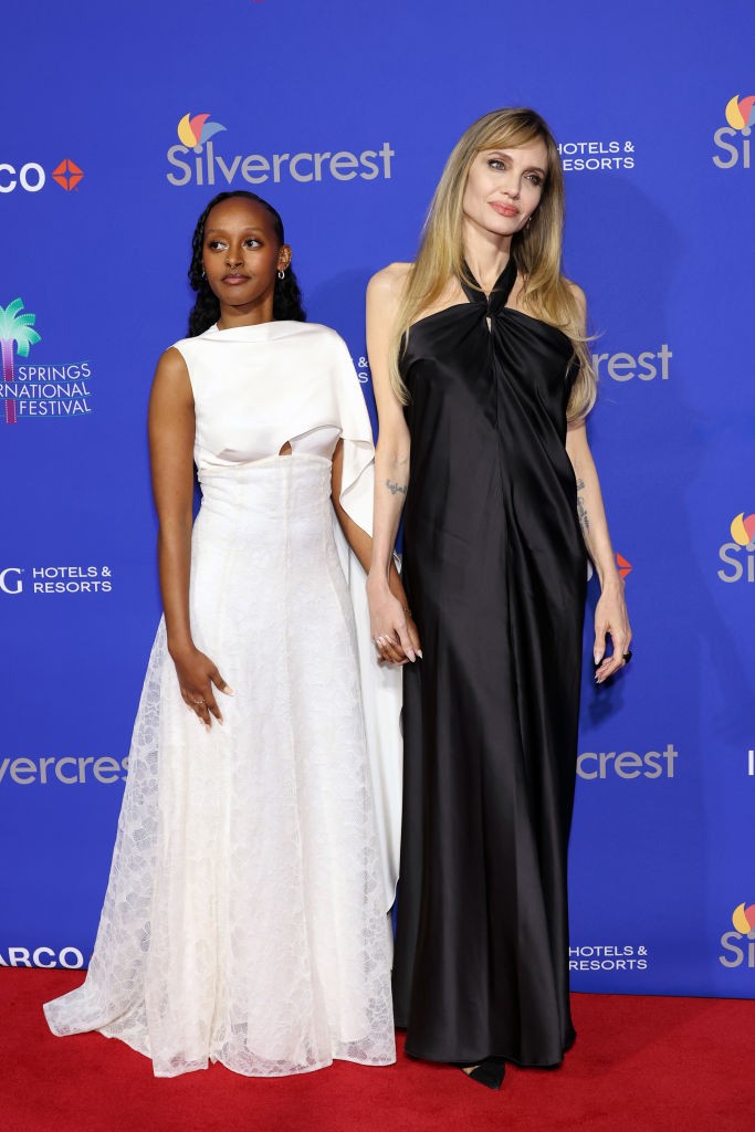 Zahara Jolie-Pitt és Angelina Jolie a Palm Springs-i Nemzetközi Filmfesztiválon