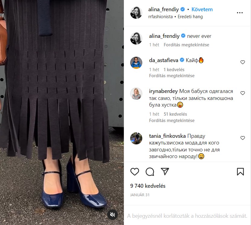 Alina elbűvölő volt a rojtos AERON szoknyában