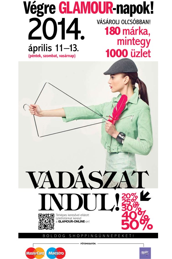 Vadászat indul! Újra GLAMOUR-napok!