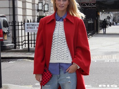 Poppy Delevingne tökéletes LFW szerelése