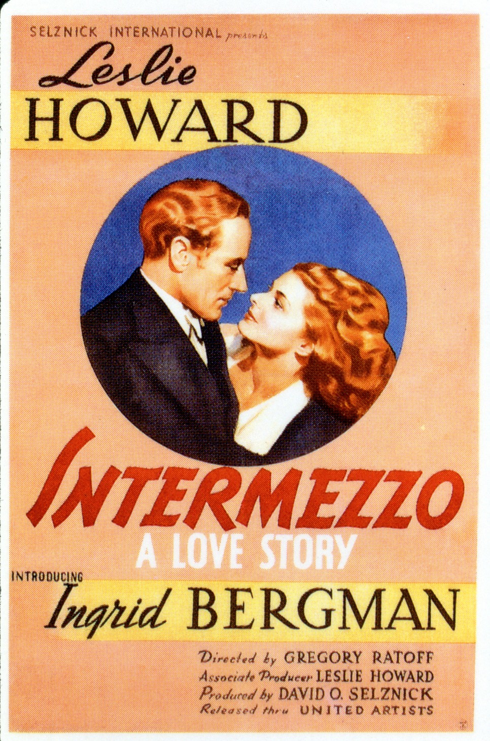 Ingrid Bergman az Intermezzo c. filmben debütált a nagyérdemű előtt először színésznőként