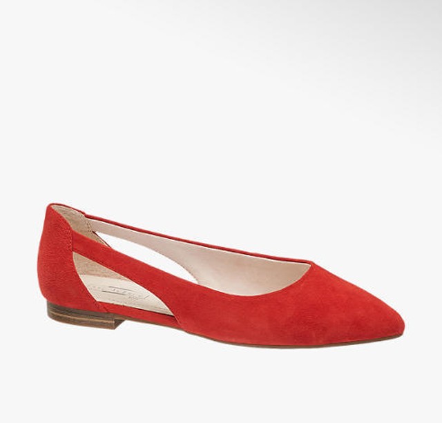 PIROS SZÍNŰ BALERINA 9 990 Ft helyett 7992 Ft - Deichmann