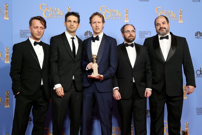 Molnár Levente, Röhrig Géza, Nemes Jeles László rendező, Sipos Gábor és Rajna Gábor producerek, 