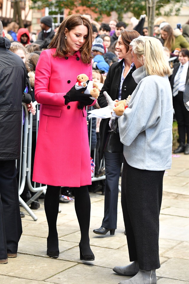 Kate Middleton pink kabát