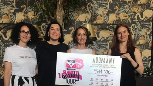Félmilliós adomány gyűlt össze az országos GLAMOUR Beauty Tour során a NANE számára