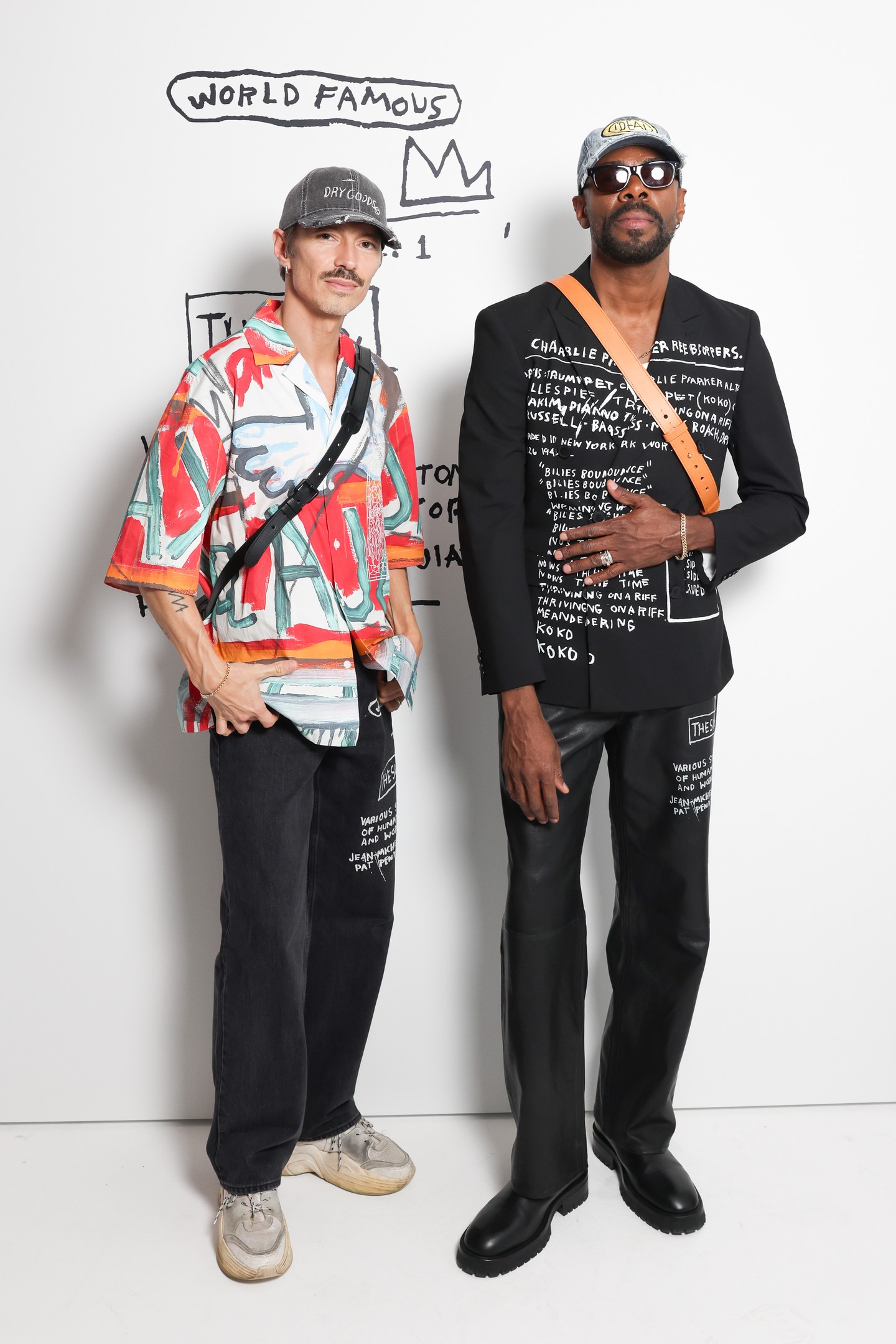 Colman és Raul Domingo a H&M Basquiat kollekciójának prezentációján