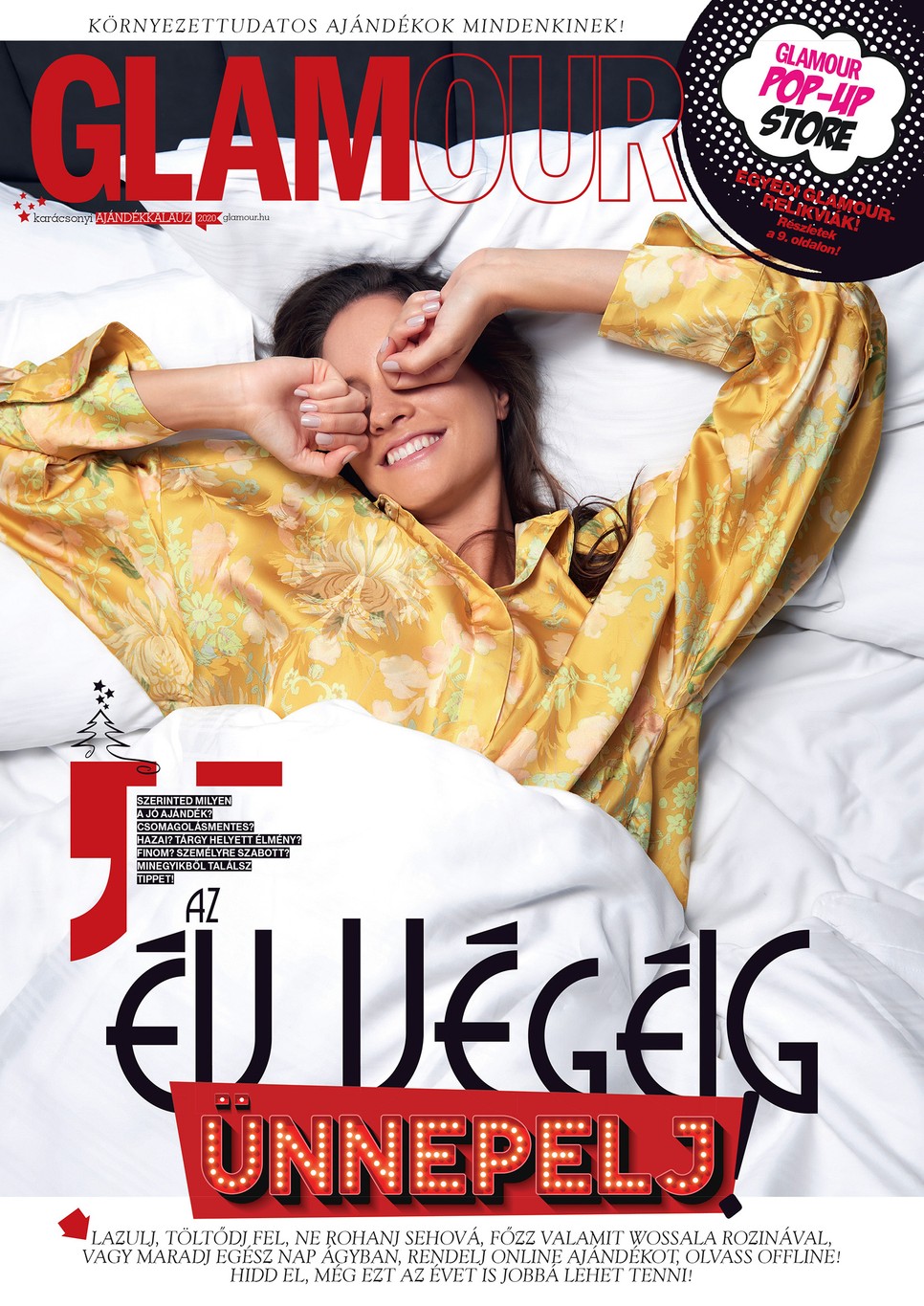 Ajándékkalauzzal itt a decemberi GLAMOUR magazin, címlapon Lékai-Kiss Ramóna