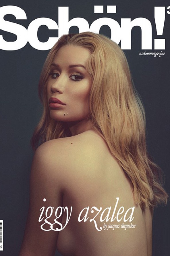 iggy azalea, címlap, schön, félmeztelen