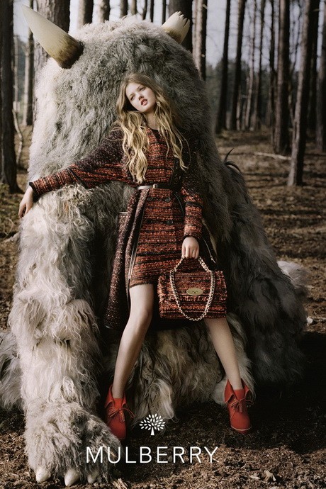 mulberry, lindsey wixson, reklám, kampány, 2012-13, ősz-tél, tim walker, ahol a vadak várnak
