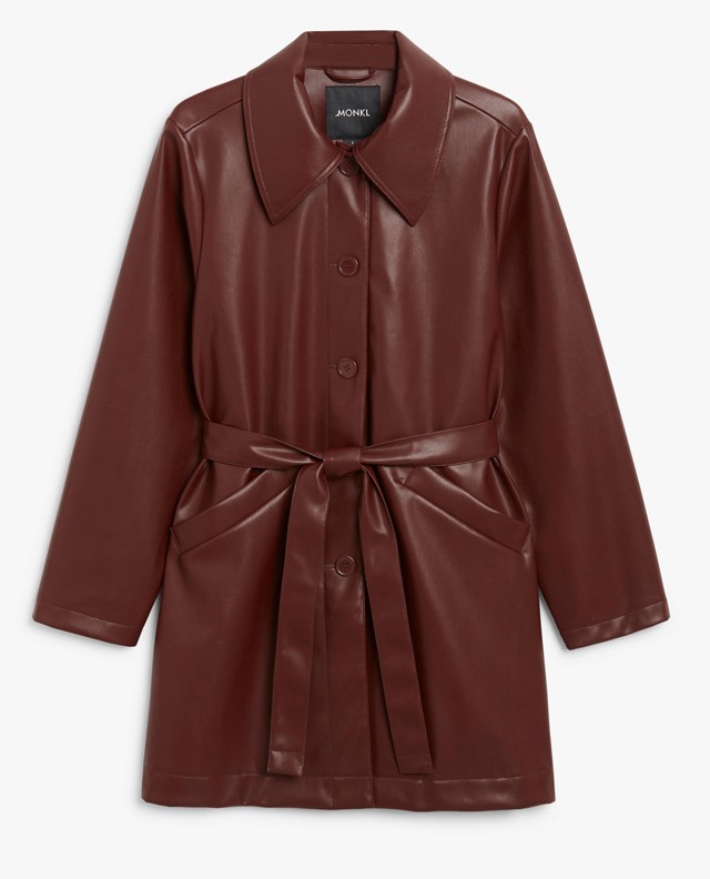 Bőrhatású bordó MONKI 70 euró