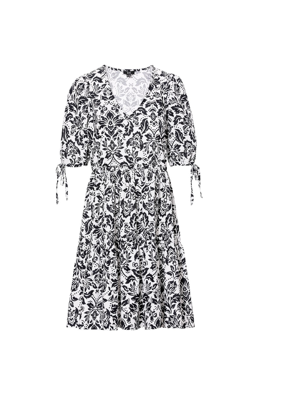 Short dress with pattern