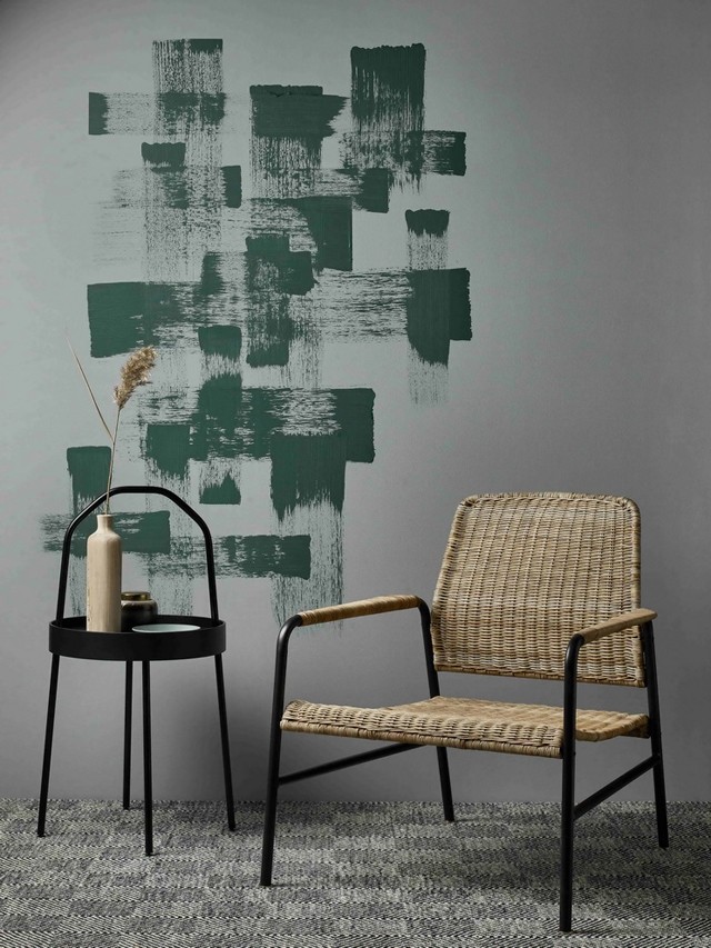 Megunhatatlan DIY megoldások - egyedi minták rendhagyó festőeszközökkel a falakra