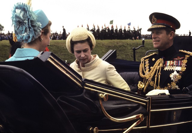 1969-ben a királynő és Anna hercegnő társaságában