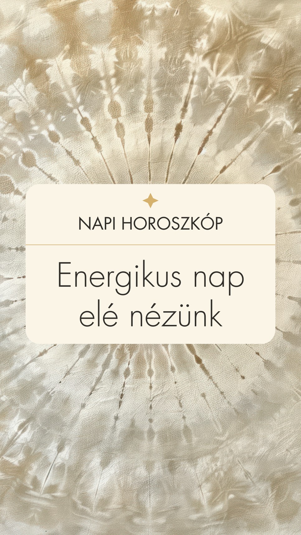 Napi horoszkóp: ma tele leszünk energiával