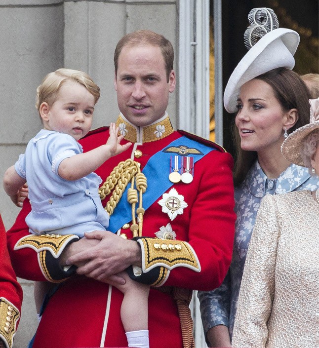 György, Vilmos és Kate Middleton