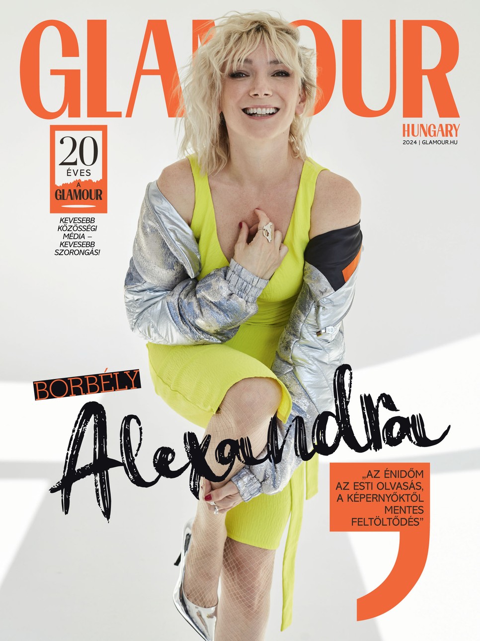 Borbély Alexandra GLAMOUR 20. digitális címlap