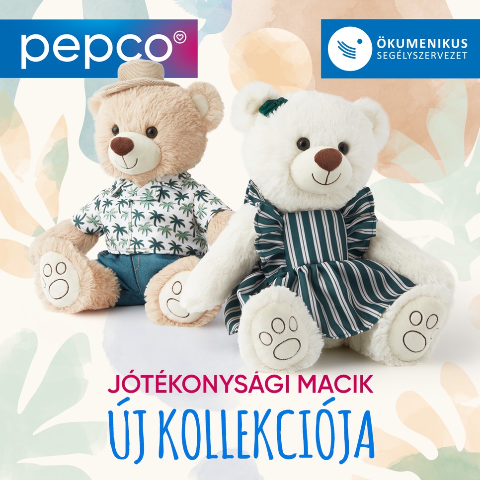 Vedd meg a Pepco és az Ökomenikus Segélyszervezet Maciját és támogasd a rászoruló, hátrányos helyzetben lévő gyerekeket