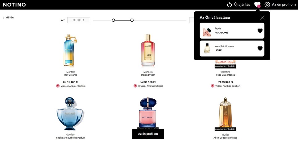 Válaszd ki a kedvenc illataid, a Notino Fragrance Finder pedig megmutatja, mi lesz az új kedvenced!