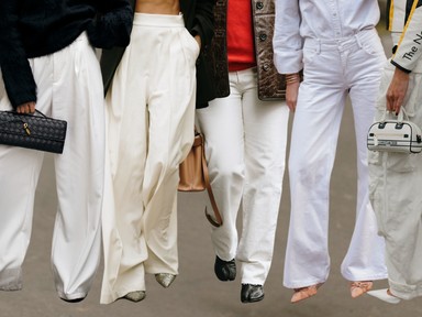 Így kombináld a fehér nadrágot, hogy 2025-ben is sikkes legyen