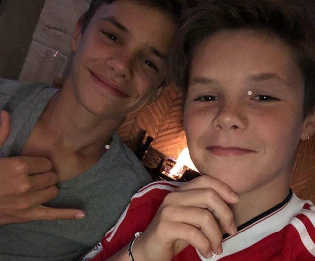 Cruz és Romeo Beckham 