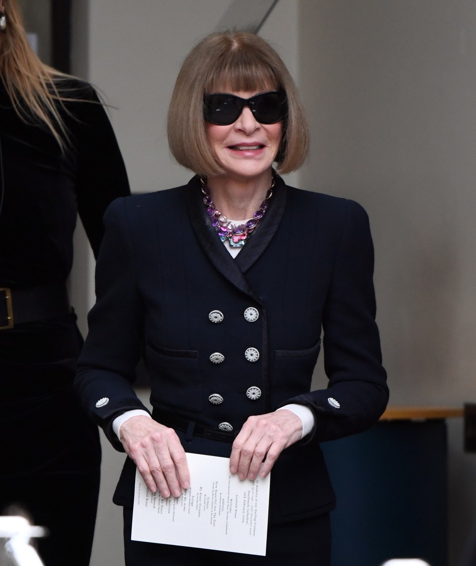 Anna Wintour, az amerikai Vogue főszerkesztője 