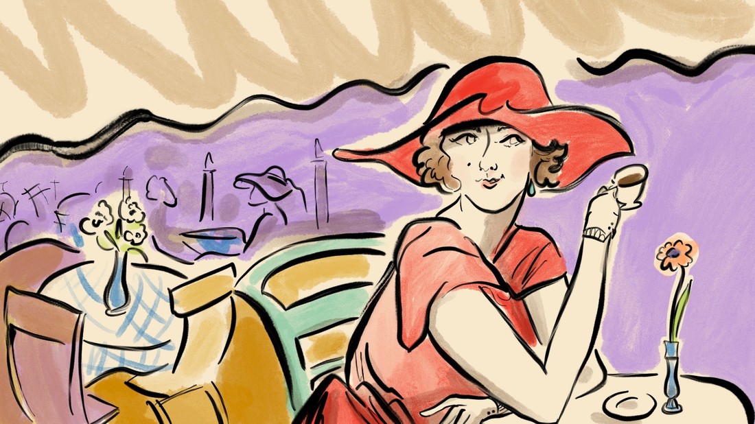 A kávéházak kapui egy időben nem voltak nyitva a nők előtt