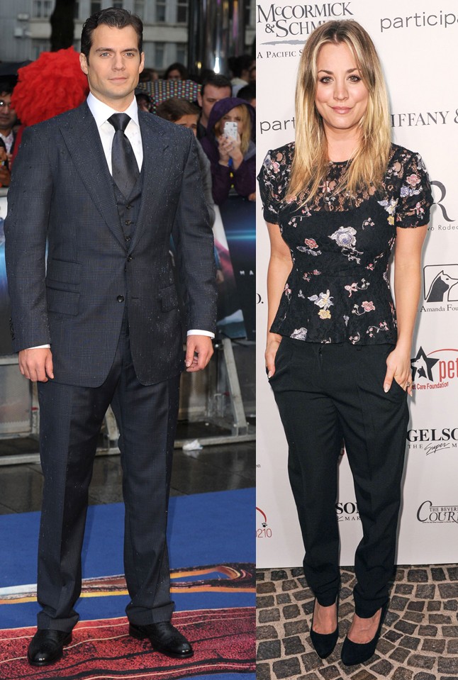 Henry Cavill & Kaley Cuoco. Az acélember főszereplőjének, Henry Cavillnek és sorozatsztár Kaley Couoconak kapcsolata igen rövidre, csupán egyhónaposra sikeredett. Örökre sajnálni fogjuk, hogy ez nem jött össze.