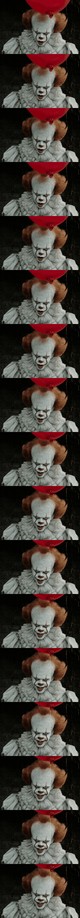 Bill Skarsgård: A 2017-es nagysikerű AZ c. film új Pennywise-ának védjegye, amelyet Bill Skarsgard teljesen CGI segítség nélkül adott a szerephez, a karakter csavaros mosolya volt. Pennywise nagyon furcsán mosolyog, alsó ajka élesen lefelé mutat, és a hatás nyugtalanító és hátborzongató. Skarsgard szerint az idősebb bátyja is képes erre a mosolyra, és amikor az AZ meghallgatására ment, ezzel a furcsa arckifejezéssel akarta megkülönböztetni magát a többi jelentkezőtől. Úgy tűnik a rendező szívét egyből el is lopta ezzel a mosollyal!