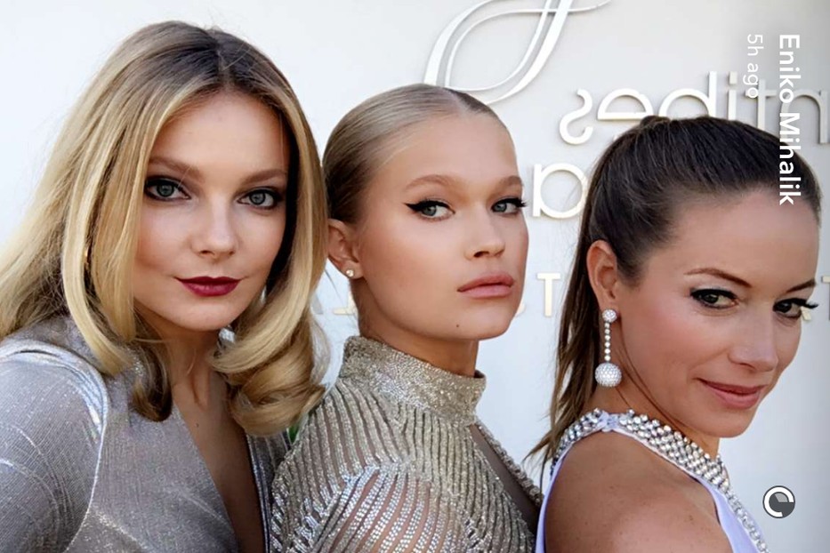 mihalik eniko, cannes, amfar