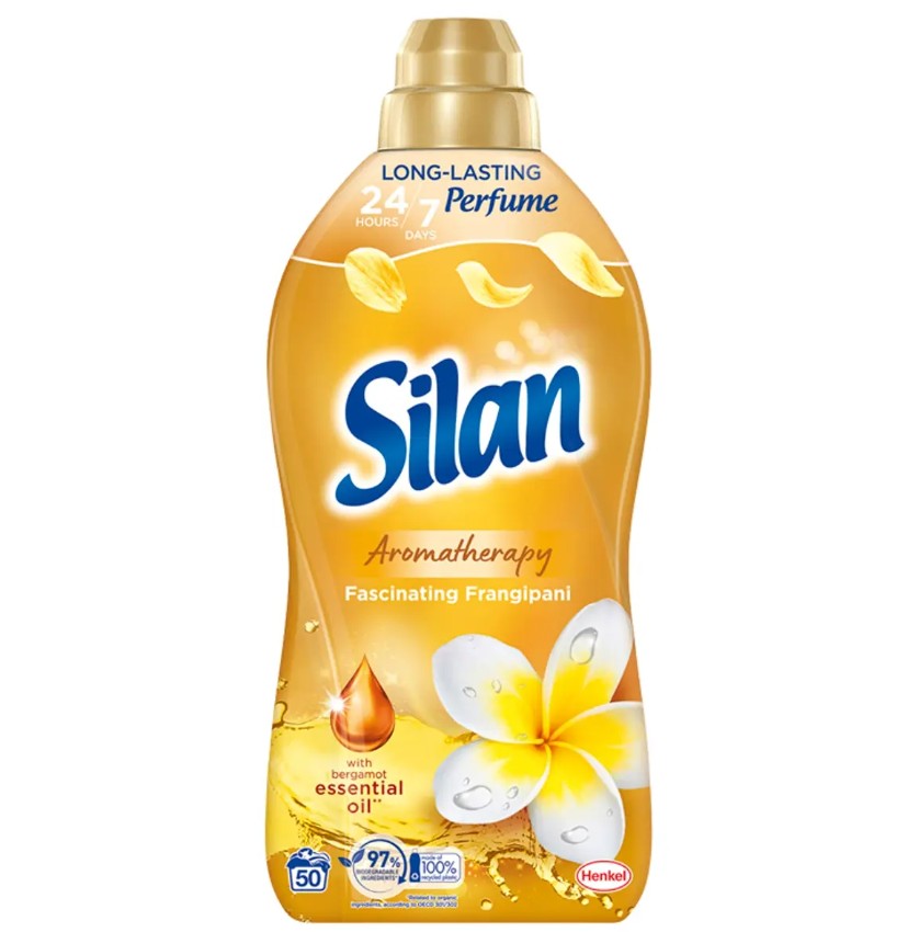 Silan Aromatherapy Fascinating Frangipani öblítő 50 mosás - 1100 ml a Rossmann üzleteiben és online, GLAMOUR kuponnal, 30% kedvezménnyel 1154 Ft
