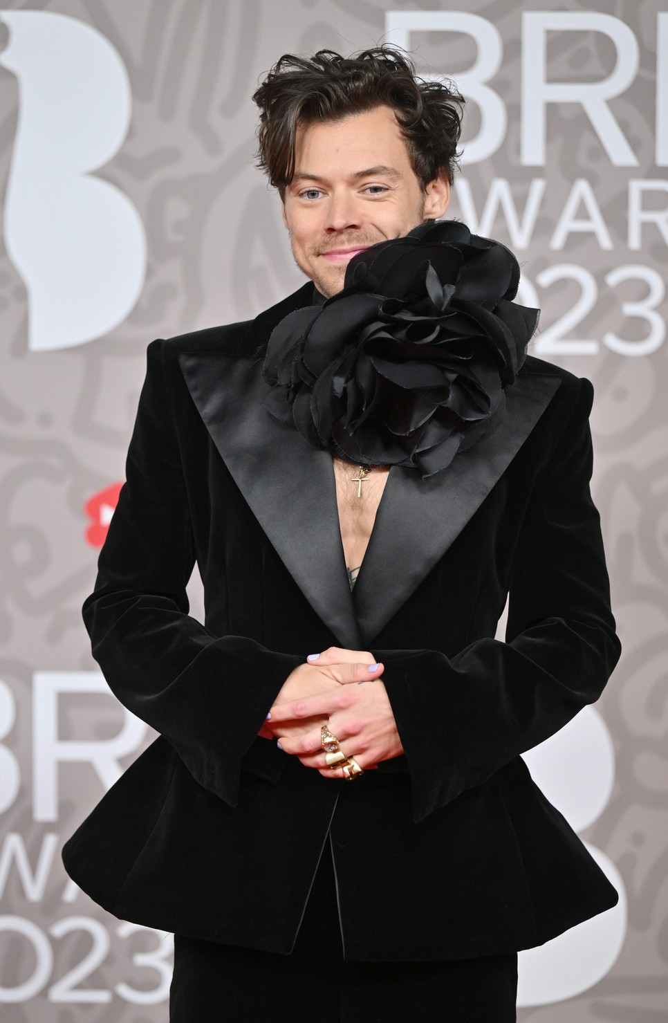 Harry Styles a 2023-as BRIT Awards díjátadó gálán