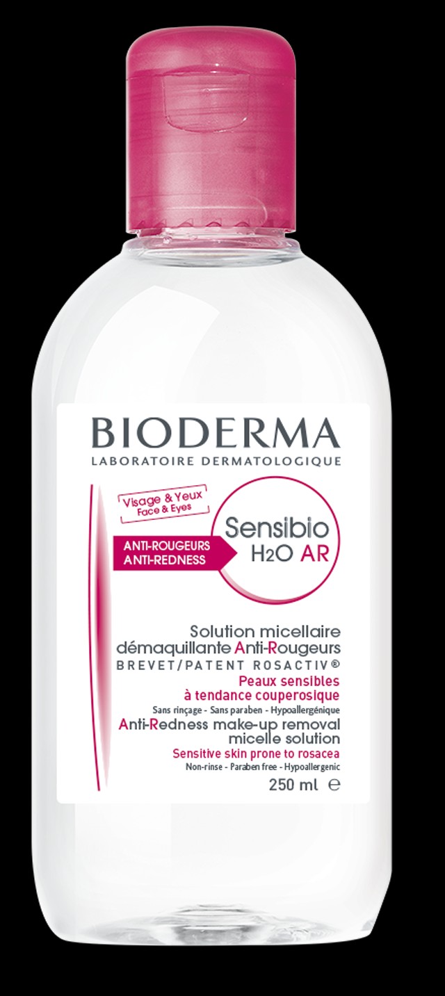Sensibio H2O AR micellás víz pirosodó bőrre BIODERMA 3753 Ft/250 ml (15,01 Ft/1 ml)GLAMOUR-kuponnal 20% kedvezménnyel: 3002 Ft/250 ml (12 Ft/1 ml)