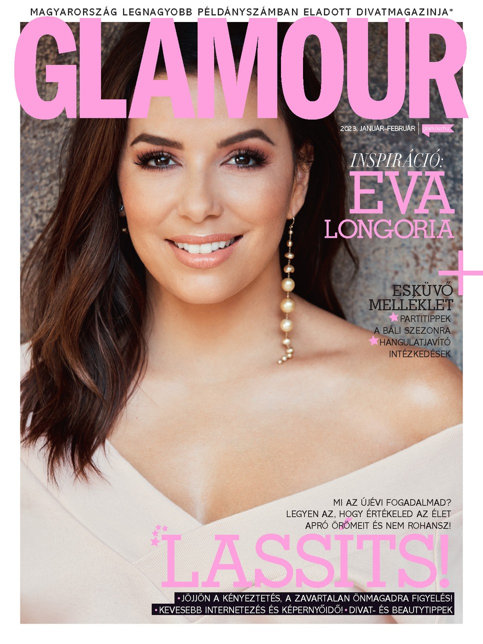 Eva Longoria mint aktivista mutatkozik be a GLAMOUR magazin 2023. januári-februári lapszámában