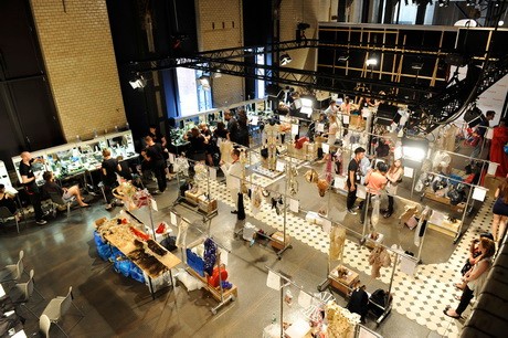 A díjátadó backstage madártávlatból.